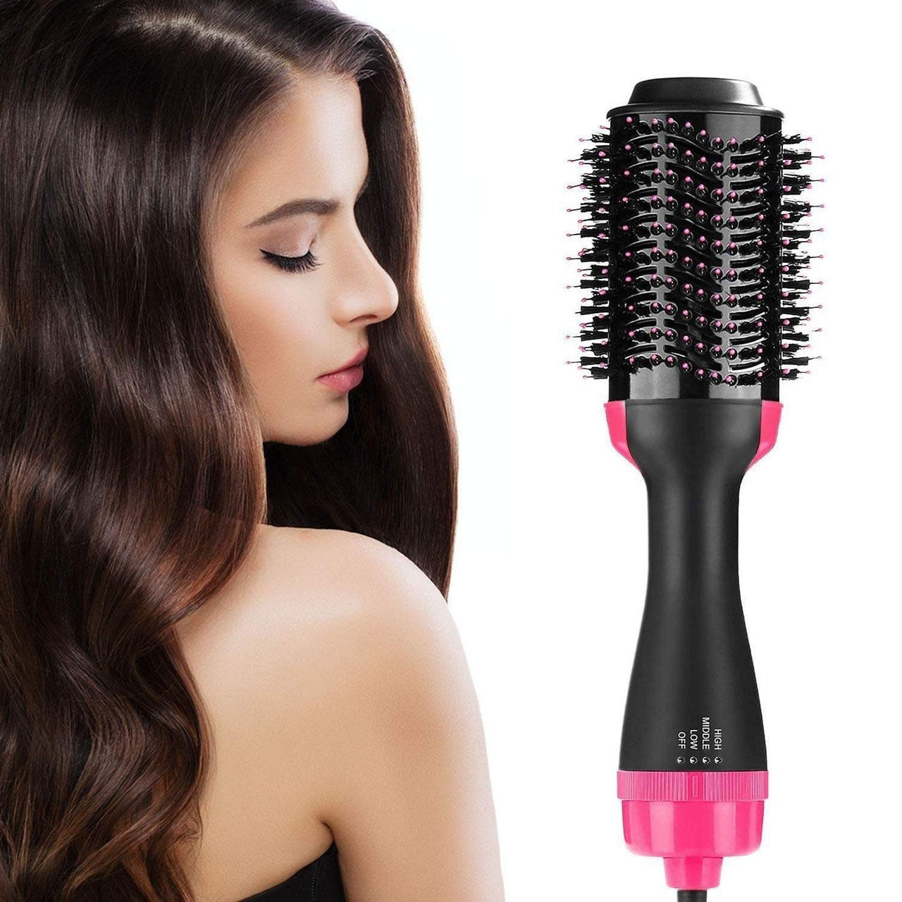 Hair Dryer Brush Hot Air Hair Brush Styler for Straightening Curling Hair Dryer
