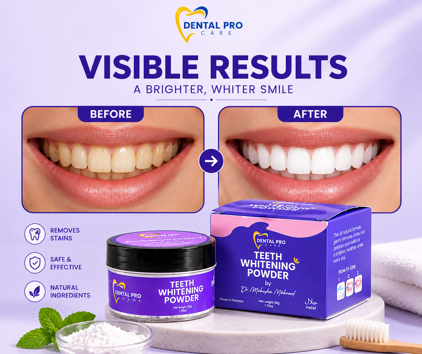 Dental Pro Care - Teeth Whitening Powder